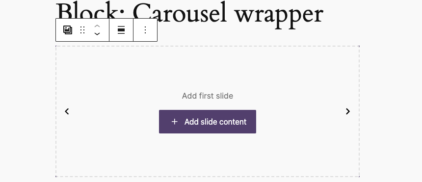 Carousel wrapper
