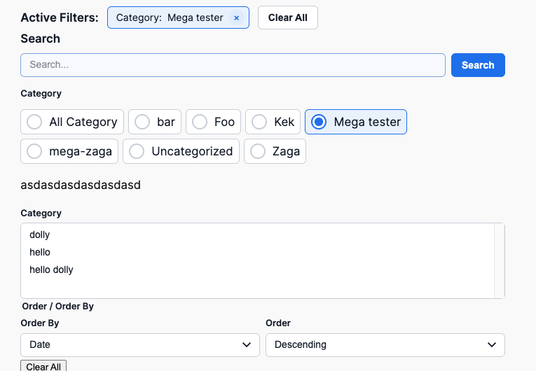 Query block extended